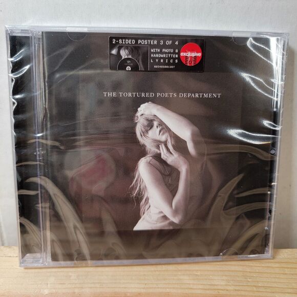 CD Taylor Swift - The Tortured Poets Department w 2-Sided Poster (3 of 4) SEALED - Picture 1 of 3